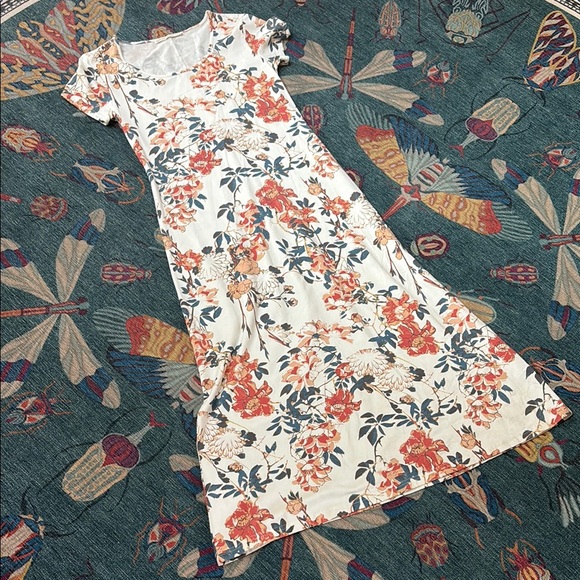 Peruvian Connection Floral Tea House Pima Dress S - Picture 3 of 7